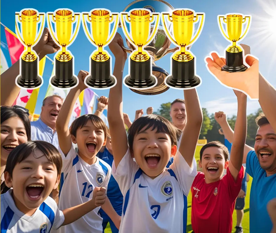 🏆  🥇 6 Trofeos para Niños - Primer Puesto ¡Celebra tu Victoria!