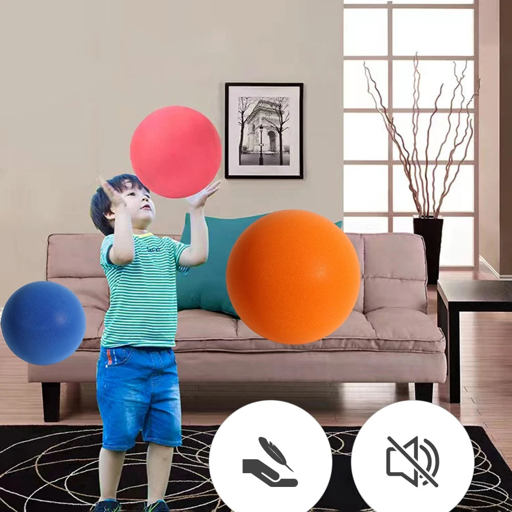 Pelota Silenciosa de 24cm + Canastilla.  ¡Juega Básquet en Casa sin Molestar a Nadie!