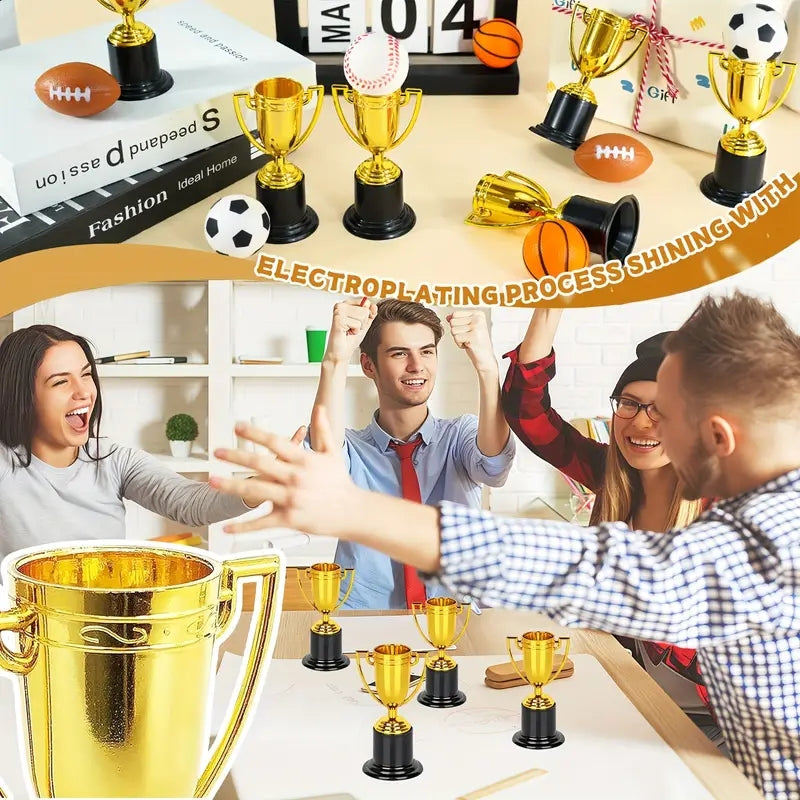 🏆  🥇 6 Trofeos para Niños - Primer Puesto ¡Celebra tu Victoria!